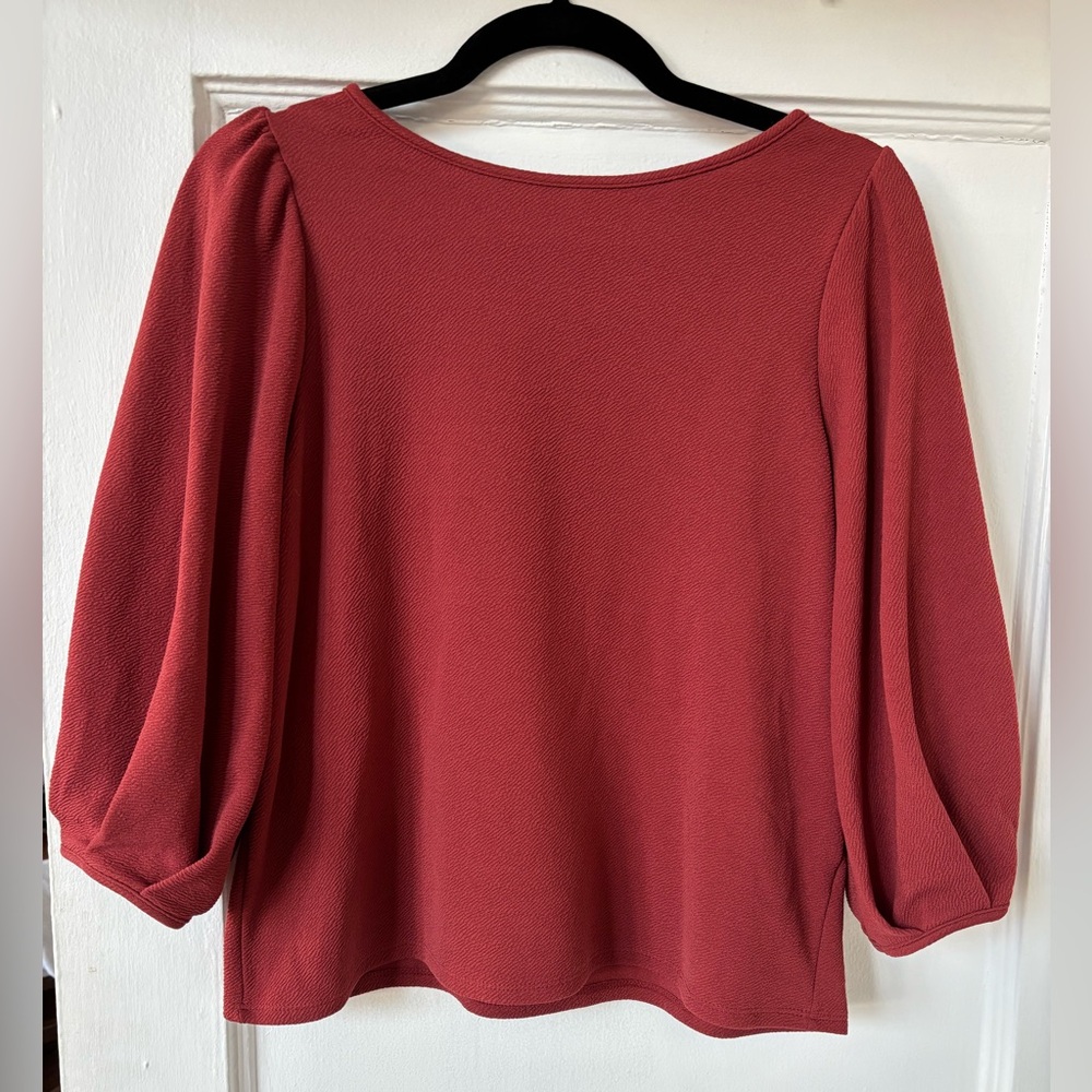Red top, very flowy
